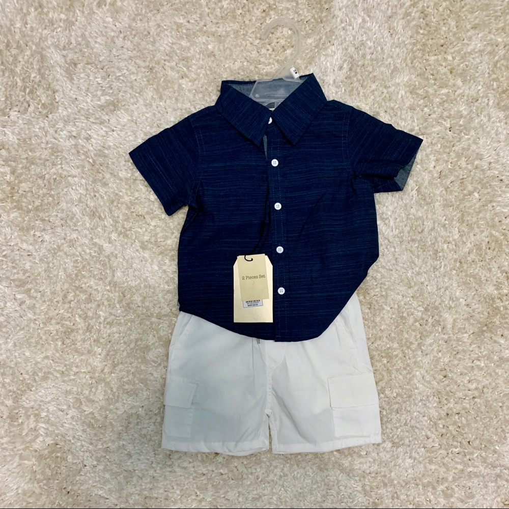 Button Up & Shorts Set